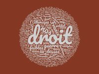 <strong>À partir des discours prononcés par le doyen Maurice Hauriou entre 1914 et 1919, excepté celui de 1917 non conservé, cette représentation visuelle indique les mots-clefs les plus utilisés. Partagés avec d'autres expressions de juristes, les champs sémantiques et lexicaux juridiques, guerriers, moraux et patriotiques sont privilégiés par le doyen toulousain. Certains reflètent davantage ses engagements personnels. Décrivant le présent, ses interventions envisagent aussi un avenir collectif.</strong>