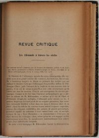 Source Bibliothèque Cujas, cote 45.006-1920.</em></br>Digitalisiertes Dokument <a href="/de/joseph-lefort-les-allemands-a-travers-les-siecles-revue-generale-du-droit-1920-2/" target="blank" rel="noopener">hier einsehbar</a>.</br></br>
<strong>Von demselben Lefort ist dieser Artikel ein Buchrezension von Jacques Hillemachers Werk <em>Les Germains devant l'histoire</em> und belegt das Fortbestehen eines antideutschen Diskurses auch über den Krieg hinaus.</strong>