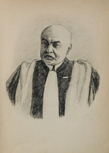 <p style=padding: 1.5em><em>Bibliothèque Cujas, cote 103.782.</em>
<br></p>
<strong>
Ferdinand Larnaude est doyen de la faculté de droit de Paris de 1913 à 1922. Durant la guerre, il est un des fers de lance de la « guerre du droit » dans laquelle les juristes s'investissent pour seconder l’effort militaire de la France.</strong>