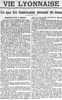<em>Source lectura.plus</em></br></br>
<strong>Die Vorlesungen, die Appleton an der Universität hält, sollen die beiden Nationen Frankreich und die Vereinigten Staaten einander näher bringen. Dieser Artikel begrüßt die begeisternde Initiative.</strong>