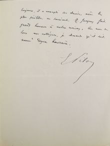 <em>Source Archives nationales, cote F/17/22620-A.</em>
</br></br><p style=0.95em>Transcription :</br>« toujours, il a accompli ses devoirs, même les plus pénibles, en souriant. M. Jacquey fait grand honneur à notre maison. Au nom de tous nos collègues, je demande qu’il soit nommé doyen honoraire . </br>
E. Pilon »</p>