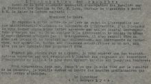 <em>Source: Lille archives, class. no 4h/20 (elements 290-291)</em>
</br>
<strong>
</br>Lille was occupied by the German army in October 1914 and was cut off from the rest of the country for four years. One of the particular challenges for the university and the faculty of law during this period was to find and keep premises to ensure the teaching of courses in the face of the requisition requests of the Germans. Here, a protest by the rector, Georges Lyon, in 1918, against the occupying forces' new intentions.</strong>